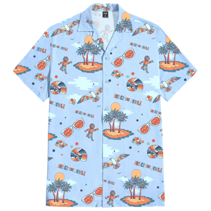 Summer Button Up - Light Blue