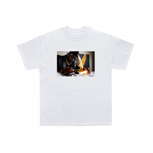 Ghostface Killah w/ Gold Eagle - "Set The Tone" - White T-Shirt (Pre-Order)