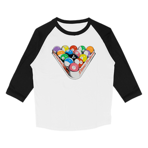 Time To Decide Billiard Balls Raglan Longsleeve T-Shirt